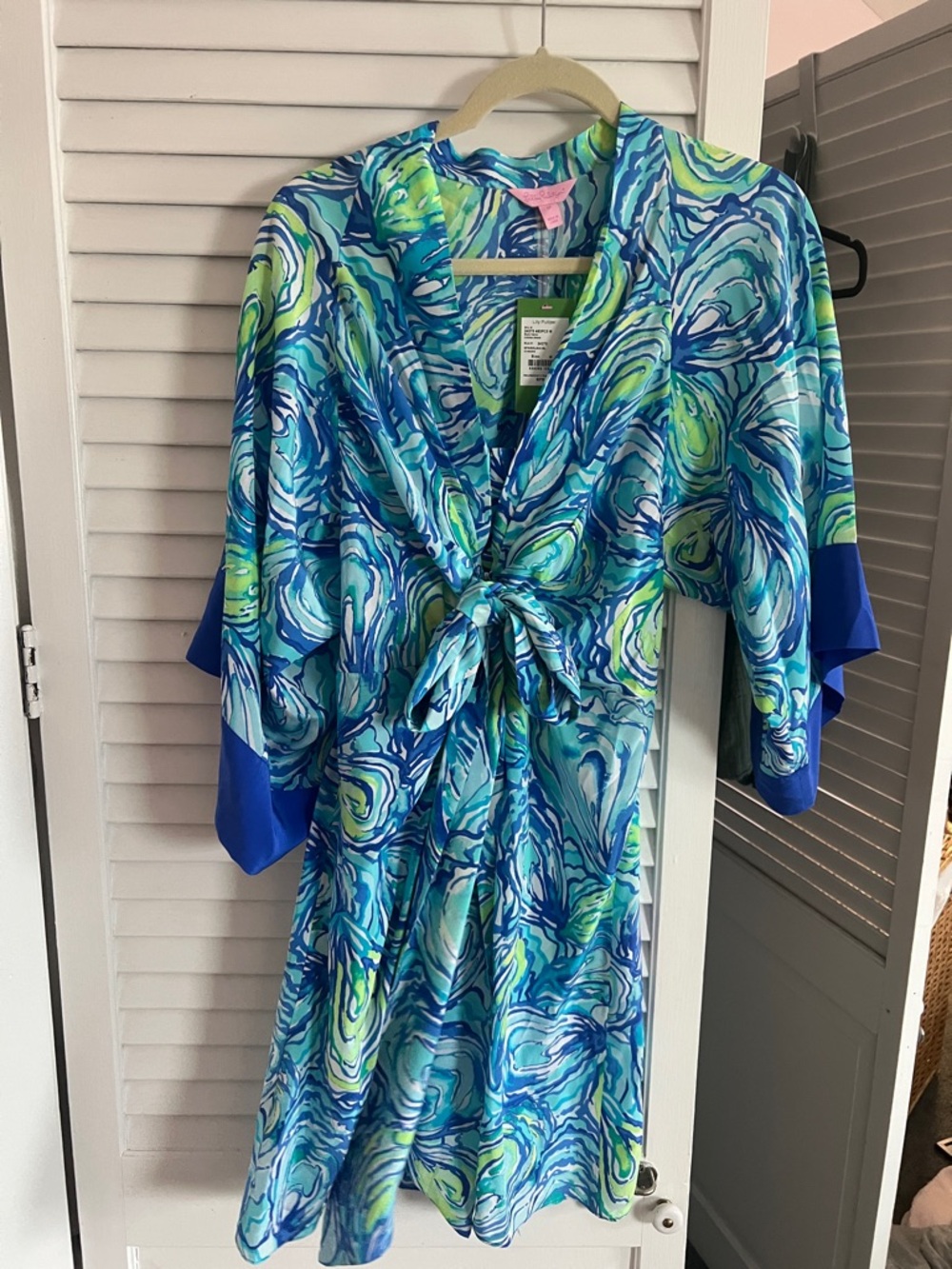 Lily Pulitzer kimono style dress in oh shucks